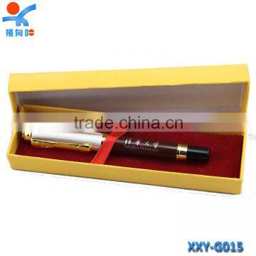 logo high quality gift box metal gel pen