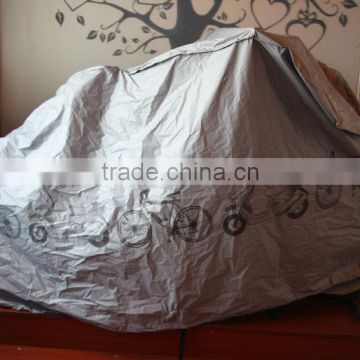 Kingbike-20160804 Outdoor inflatable gray polyester electric bike cover