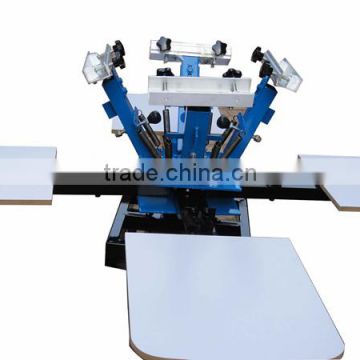 TM-R4 4-color manual Raincoat T-shirt screen printing Machine