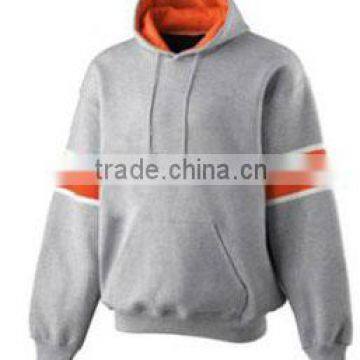 Customized Blank Brushed Cotton Fleece Pullover Hoodies