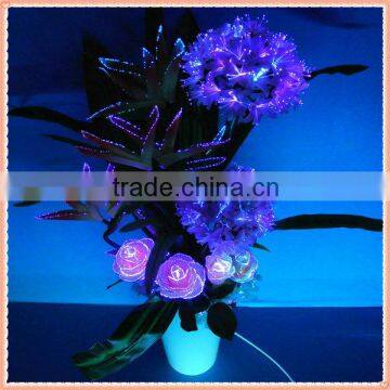 Artificial Flower Petals / LED Fiber Optic Flower Light / Colorful Rose