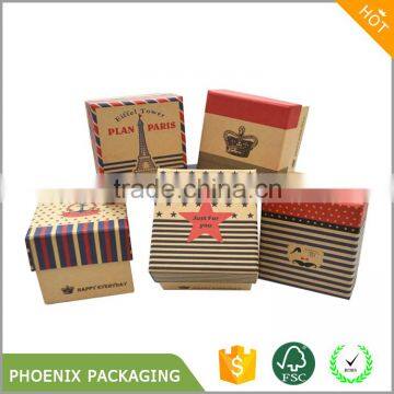 Kraft Paper Box Wedding Favor Gift Box Candy Jewelry Packing Packaging