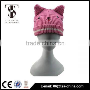 popular winter cat ear knitted hat