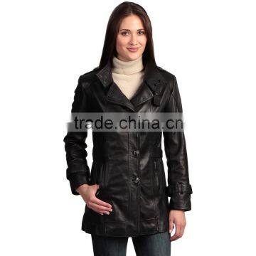 ladies brown leather jacket cheap