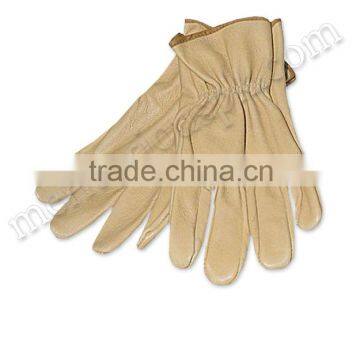 Cow Begie Color Leather Driver Gloves