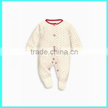 100% cotton Jumpsuits Romper Suit Baby footie pajamas