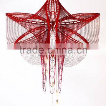 0522-41 Hanging Chain Silhouette modeling light chain Aluminum chain chandelier