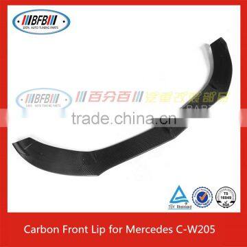 FRONT LIP CARBON FRONT BUMPER LIP FIT FOR MERCEDES C180 C200 C250 C300