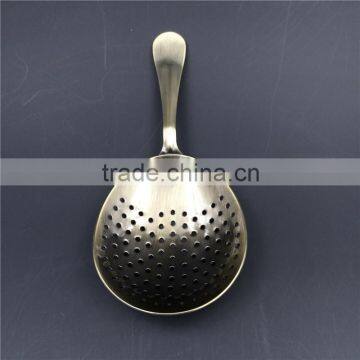 Bronze Julep Strainer Stainless Steel Cocktail Strainer