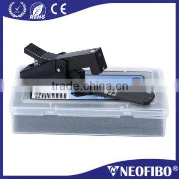 Singlemode and multimode fiber optic cleaver for cutting fiber