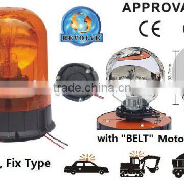E-MARK Revolving Halogen Warning Light, ECE MARK Rotating H1 Halogen Warning Beacon(SR-BL-503RF-1) 3 Bolts Fix Type Beacon Light