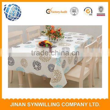 Textile Factory Wholesale 100% Polyester Customized Logo Printed Promotional Table Cloth