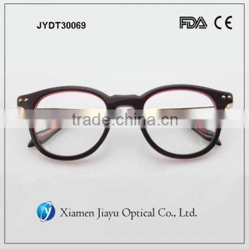 Thick Frame Glasses Handmade Acetate Oval Glasses photo-2