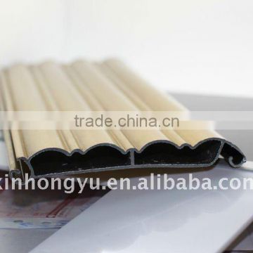 gold- aluminium profile for roller shutter door, garage door