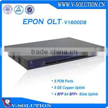 CE Certificated FTTH 1U 8 pon Layer 3 Route Gepon OLT Support SNMP Telnet CLI                        
                                                Quality Choice