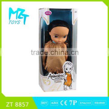 2015 New 16 inch vinyl Pocahontas princess baby doll ZT8857