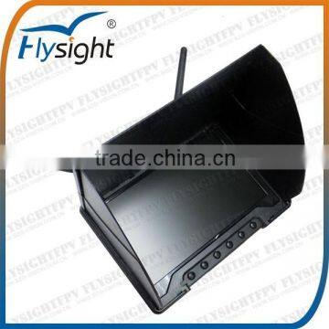 C462 7" FPV LCD Monitor Wireless Video Screen 1024X600 w/Sunhood built-in Battery for RC Multicopter DJI Phantom