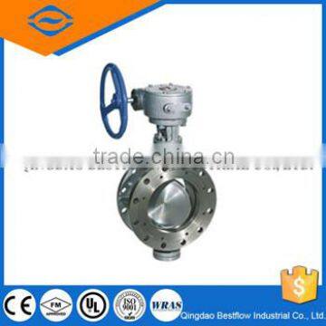 SS Double Flange Butterfly Valve