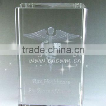 Hot-selling 3d crystal laser engraving gifts,3d laser crystal cube