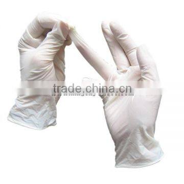 Latex exam powder free mill finish disposable glove