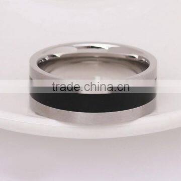 Fashion Best Selling Middel Black Area Ring Men photo-2
