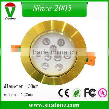 90mm 108mm 138mm golden led down light housing