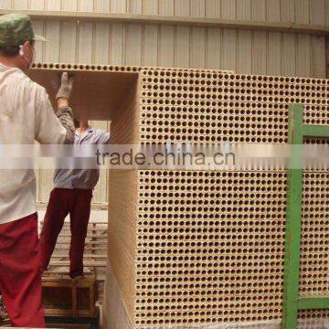 Hollow particle board for door/tubular board