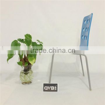 TDC-114-4 QVB JIANDE TONGDA BENTWOOD BEECH VENEER stackable METAL CHROME PLATED ARMREST OFFICE CHAIR