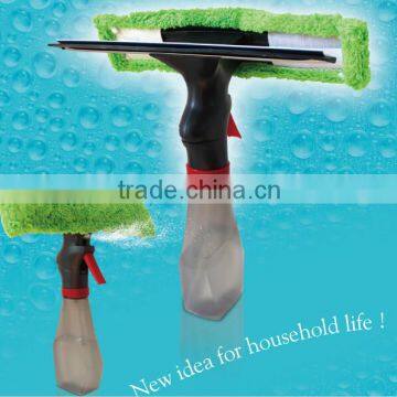 As Seen TV Silicon Wiper Blade Glass Cleaner Window Spray Squeegee 2 in 1 Water Brush