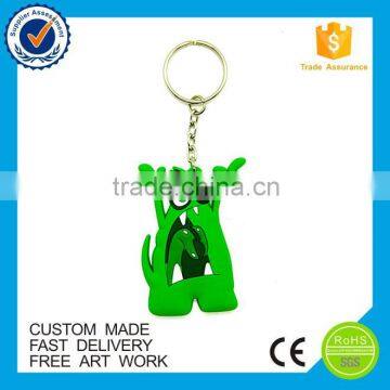 Promotion fashion logo soft custom pvc keychain