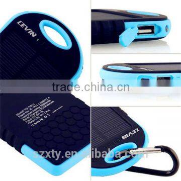 Outdoor Use Solar Energy 5000mAh Power Bank With LED Torch photo-5