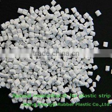 Special plastic material for strip nail