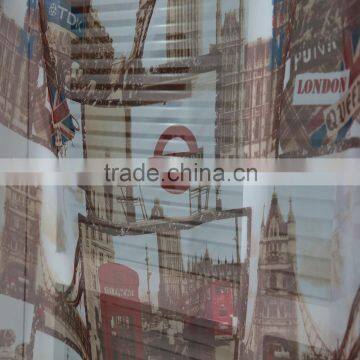 Beautiful London City Design Baby Bedroom Digital Printed Window Curtain Fabric photo-3