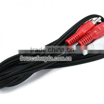 Good price DVD Audio/Video cable 2 RCA to 2 RCA male