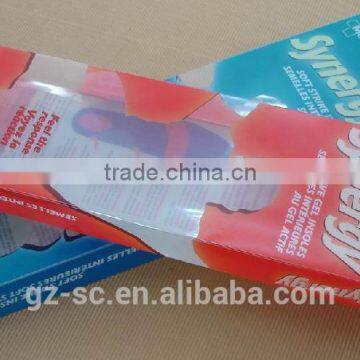 Color clear hook pvc packaging box