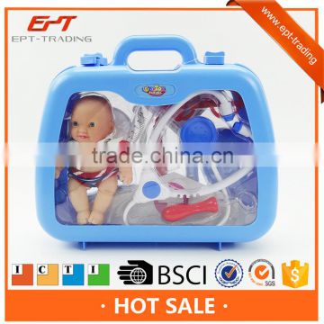 Educational pretend kids doctor toy play medical toys with sound