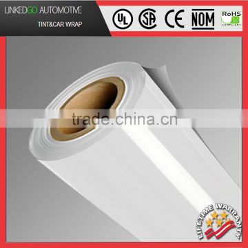 Professional Car Sticker 1.52*30M Wholesales Air bubble free White Gloss Vinyl Wrap