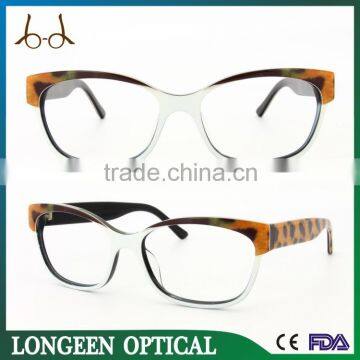 Lopard Print Retro Eye Glasses Frame