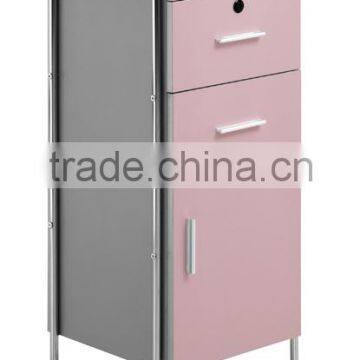 Pink Color Wooden Hairdressing Wheels Trolley M988