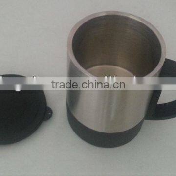 steel mug with lid 220ml double wall stainless steel coffee mug