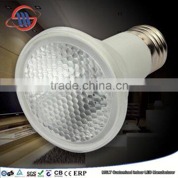 Haining LED PAR light PAR20 LED bulb spotlight lampara dimmable SMD E27 6W TUV CE approved Mingshuai factory