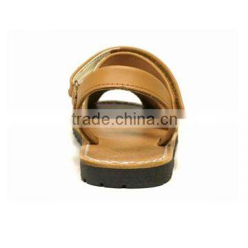 2016 Latest Design Simple Girls Khaki Sandals Shoes With TPR Sole