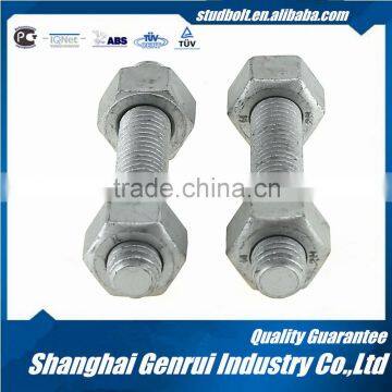 Different Types Astm A193 Gr B7 Dacromet Stud Bolt With 2h Heavy Hex Nut