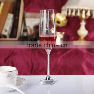 Hand-made clear lead free crystal 235ml wedding glasses