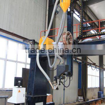 External Longitudinal Octagonal poles welding machine