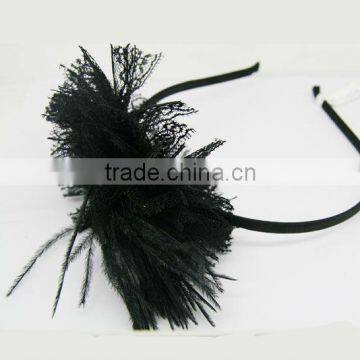 Fashion Fabric wrap Headband Feather hair accessories-H3533