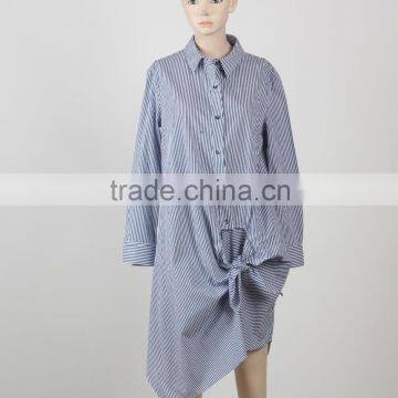 Special shirt dress designer woman causal dress fashion cutting dress manufacture