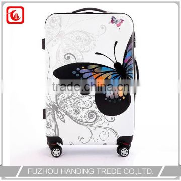 colorful hardside luggage , butterfly hard suitcase