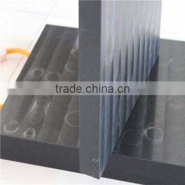 high quality hard strength uhmwpe lifting crane lorry pad,crane outrigger pad,plastic uhmwpe protection board