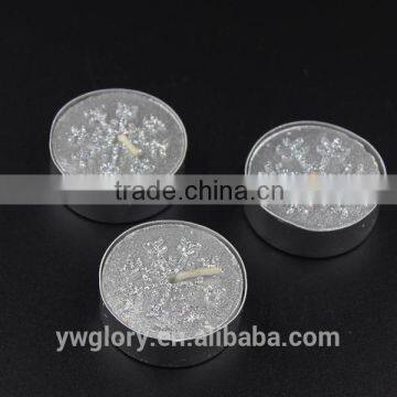 Sliver Glitter Snow Flake Tea Light, Glitter Flake Tea Light, Snow Flake Tea Light photo-2